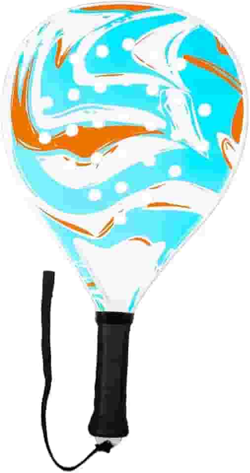 YIJU Raquete de tênis padel para áreas externas, raquete de tênis padel com núcleo de espuma e superfície de fibra de carbono para homens e mulheres