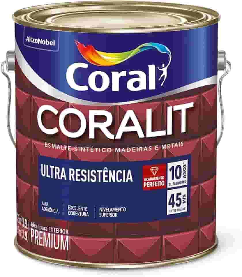 CORALIT ULTRA RESISTENCIA ALTO BRILHO CINZA ESCURO 3,6L - CORAL