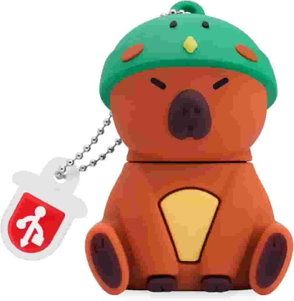BORLTER CLAMP Pen drive USB de 32 GB fofo em forma de Capivara (chapéu do martim-pescador), pendrive, pendrive, pen drive para armazenamento de dados externos