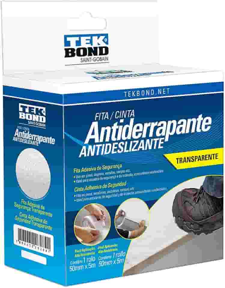 Fita antiderrapante Tekbond transparente 50mmx5m