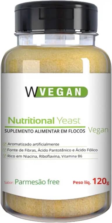 W Vegan Nutritional Yeast Flocos Sabor Parmesão Free 120G