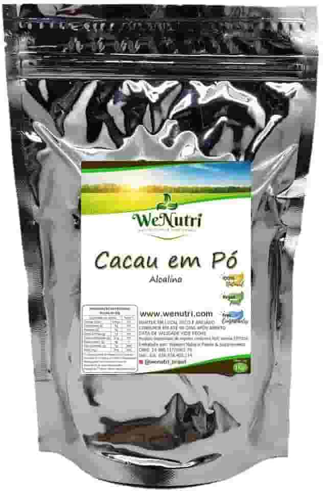 Cacau Alcalino em Pó 100% (ph 6,0 a 7,2) Wenutri