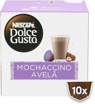 Dolce Gusto Mochaccino Em Cápsula Avelã Nescafé Caixa 170G 10 Unidades