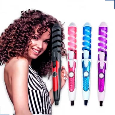 Modelador de Cachos Profissional, 4 Cores, para Todos os Tipos de Cabelo