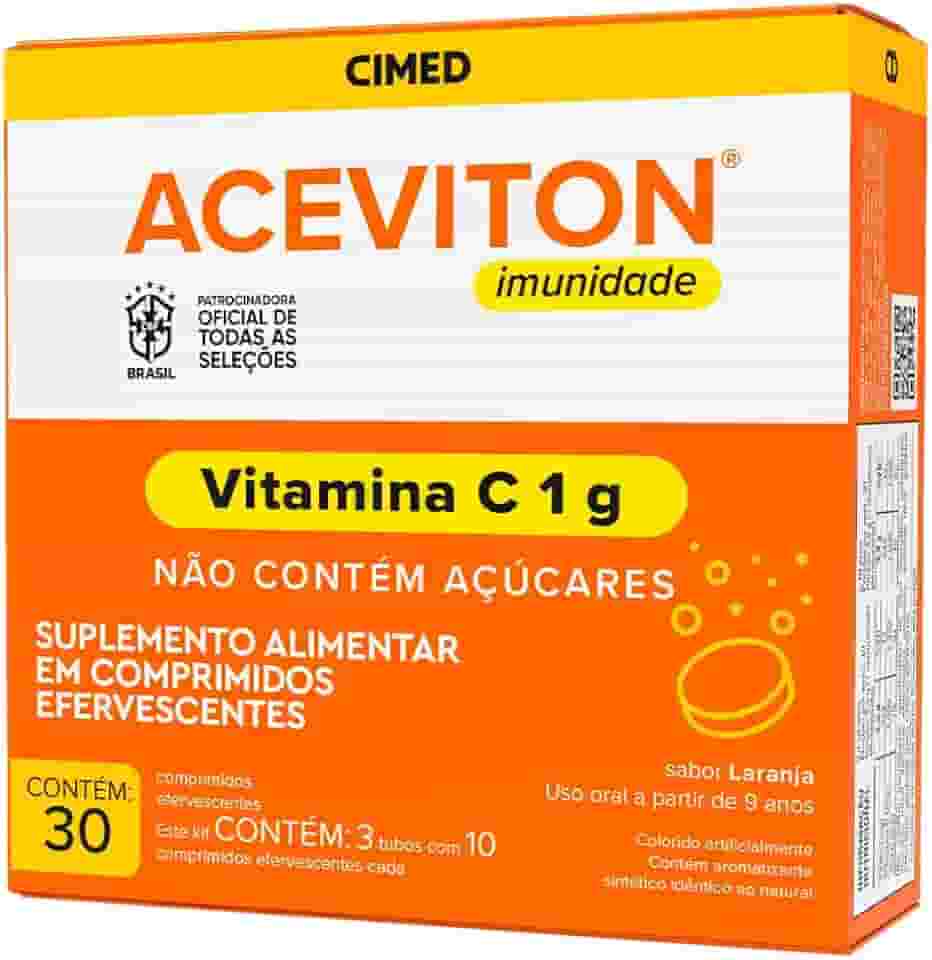 Aceviton Imunidade Vitamina C com 30 Comprimidos Efervescentes