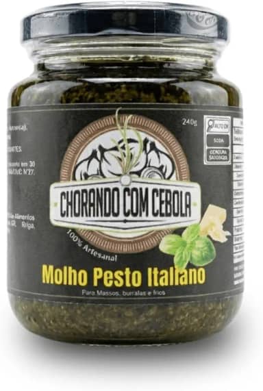 Chorando com Cebola, Molho Pesto Italiano Gourmet Chorando com Cebola 240g
