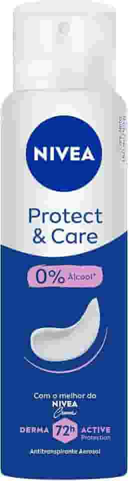 NIVEA Desodorante Aerossol Protect & Care 150ml - O equilíbrio perfeito entre proteção e cuidado para as suas axilas