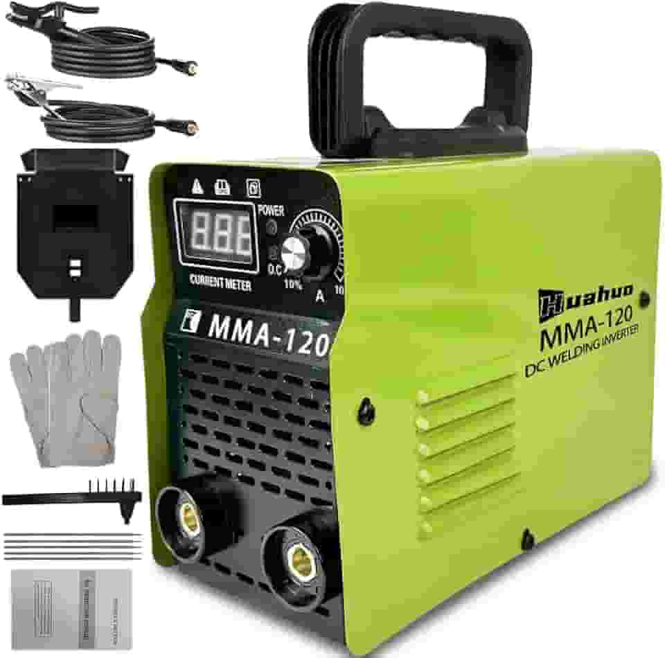 Máquina de Solda Inversora Sem Gás,Portatil de Alta Potência MMA120(220V) (Verde-220V)