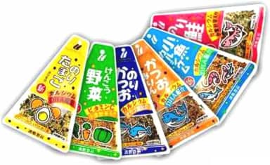 Pacotes de Tempero para Arroz Japonês Furikake - 6 Sabores