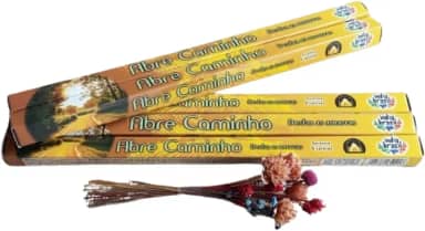 Incenso Vareta Índia Brasil Abre Caminhos Desfaz Amarras Cx 8 Unid