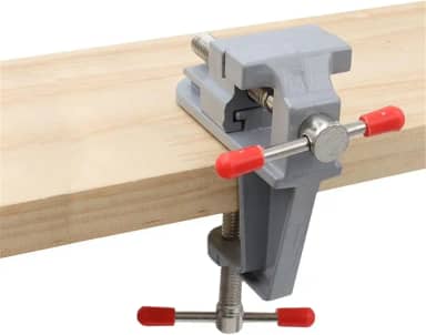 Torno de bancada multifuncional de liga de alumínio, mini braçadeira de bancada eletrônica de joias DIY, ferramenta manual manual, construção de metal