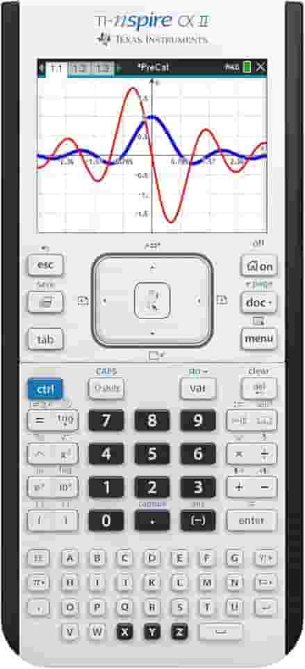 Texas Instruments Calculadora gráfica colorida TI-Nspire CX II com software estudantil (PC/Mac) branca 3,54 x 7,48