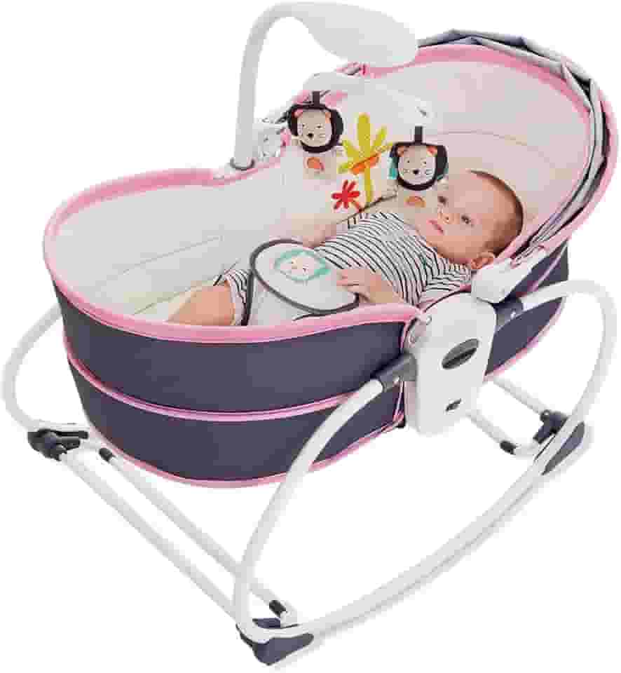 Cadeira Moises 5 em 1, Mastela, Cinza/Rosa, Médio