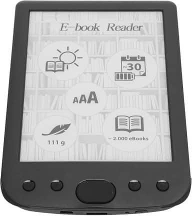 Yinhing Leitor de E-book de 6 Polegadas, 8 GB de Armazenamento, Bateria de 2500 MAh, Tela Confortável para Os Olhos, Leve e Portátil Com Suporte para PDF EPUB para Leitura de Livros