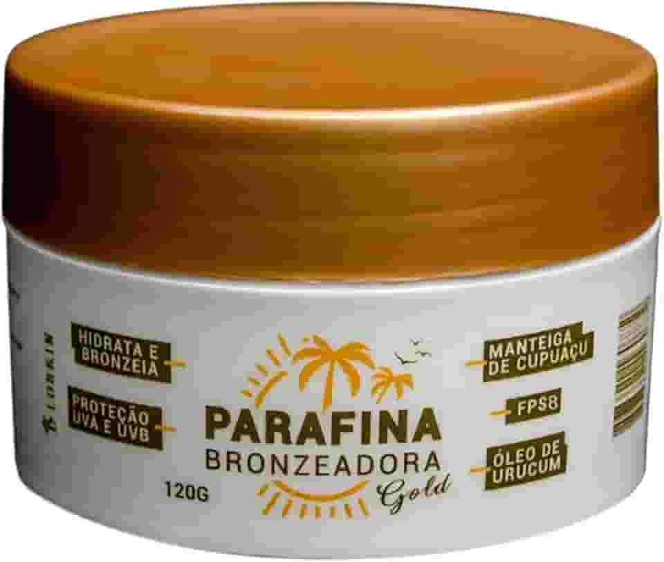 LorKin Gold Bronzeadora Hidratante e Bronzeadora: Bronzeamento Natural Imediato, Hipoalergênica, Proteção UVA/UVB FPS 8, Dermatologicamente Testada