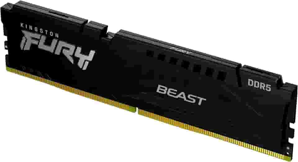 Kingston KF556C40BB-16 - Módulo de memória de 16GB DDR5 5600Mhz FURY Beast Black 1,25V 1Rx8 288 pinos para desktop/gamers,NULL