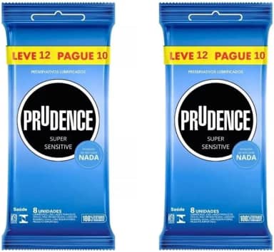 Preservativos Prudence Extra Fina Sensação De Não Usar Nada 24 Camisinhas
