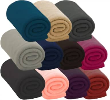 Manta Cobertor Microfibra Casal 1,80m x 2,00m Antialérgica - Sortido