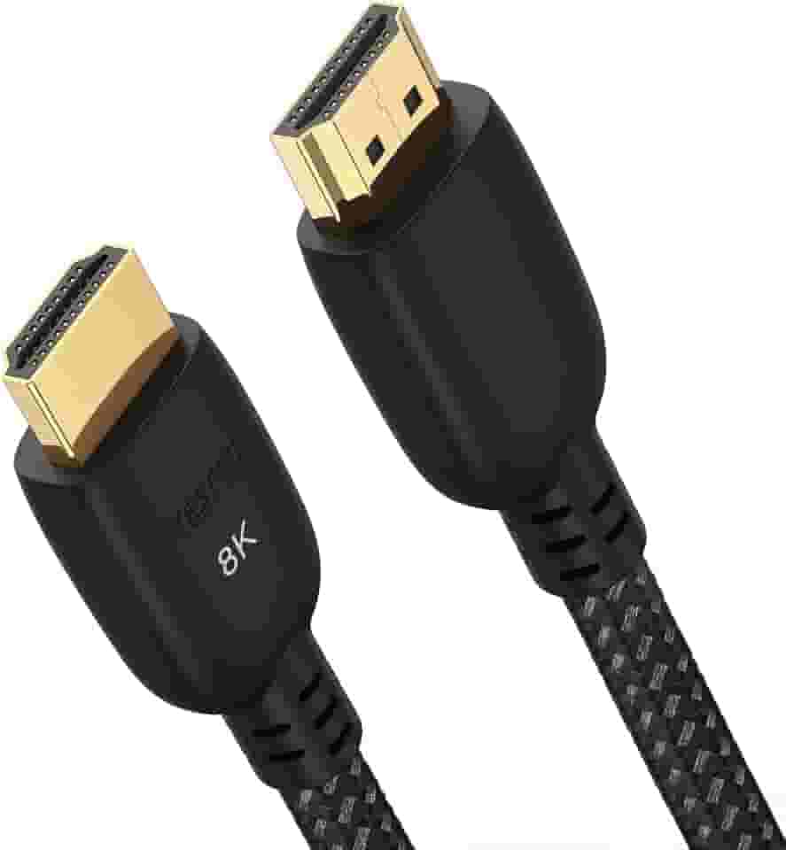 Cabo HDMI 8K 3,3FT/1m, HDMI para HDMI 48Gbps Fast Speed 3D 8K@60 4K@120 144Hz eARC HDR10 HDCP 2.2 2.3 para MacBook Pro 2021, Roku TV, HDTV, PS5, PS4, Xbox, Blu-ray
