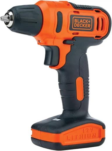 BLACK+DECKER Furadeira e Parafusadeira 3/8" LD12S e 13 Acessórios 12V