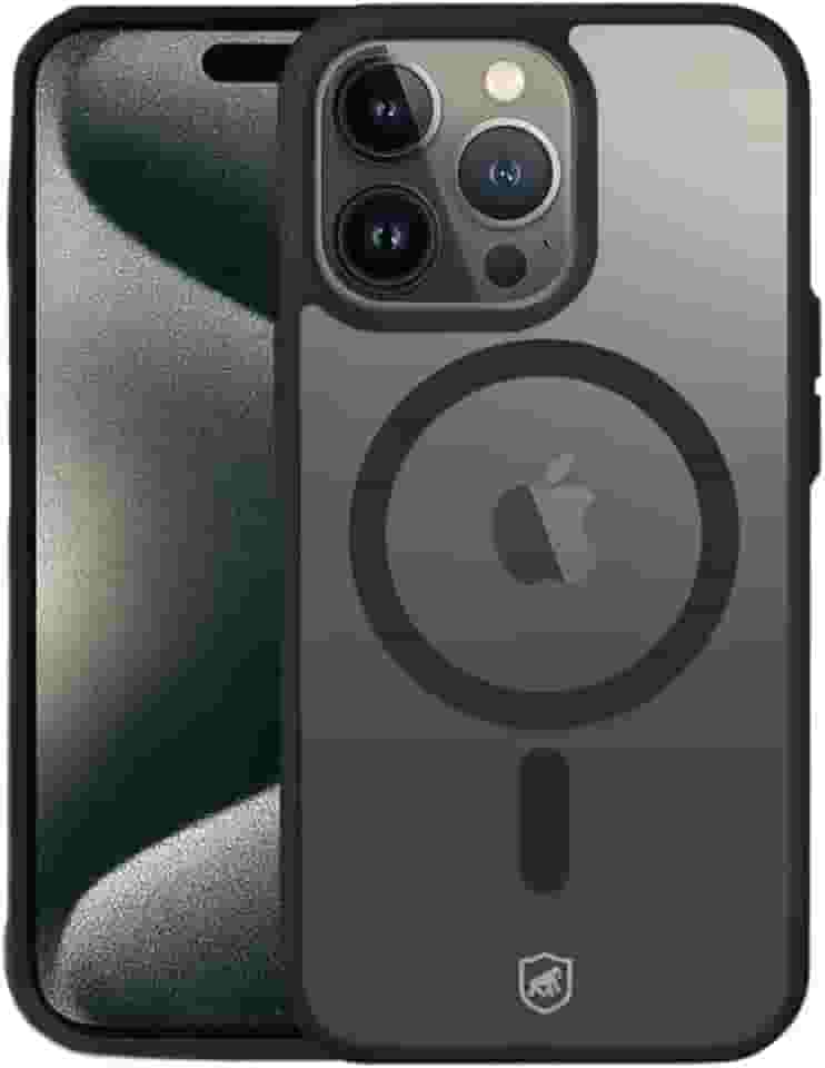 Gshield Capa Case Capinha Compatível com MagSafe (Preta, iPhone 15 Pro Max)