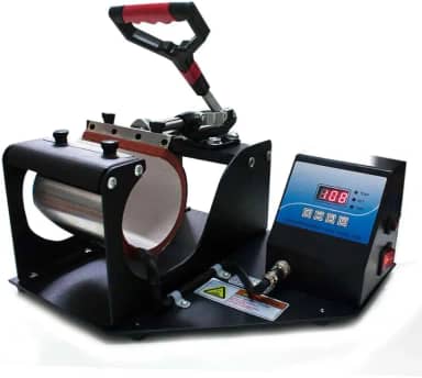 PRENSA TÉRMICA PRETA PARA SUBLIMAÇÃO EM CANECAS SQUEEZES COPOS - 110V