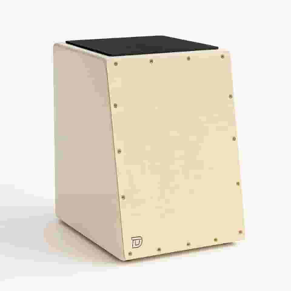 Cajon Instrumento Acústico De Percussão Esteira Inclinado Profissional Madeira