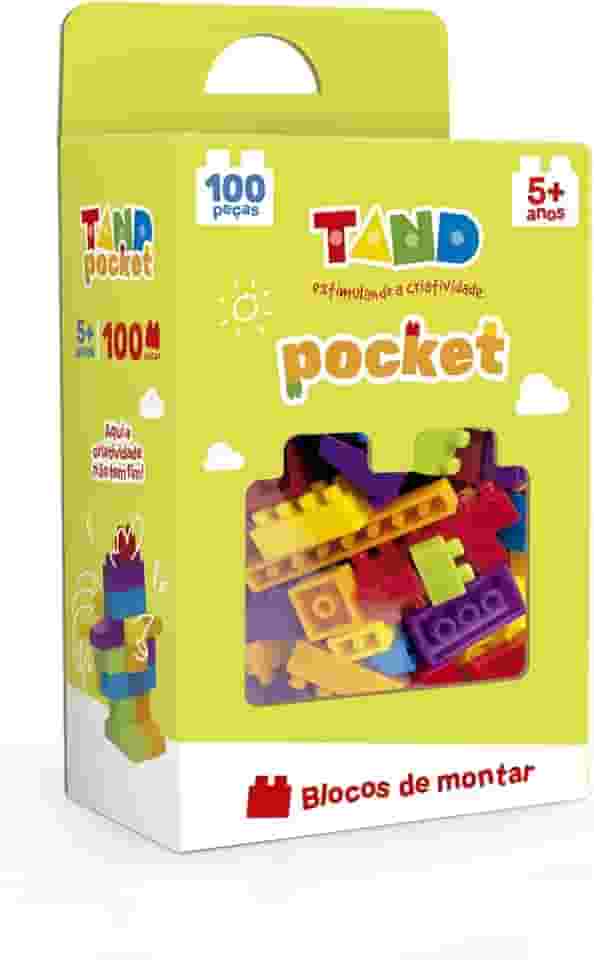 Toyster - Tand Pocket 100 Peças - Blocos de Montar - Estimula Criatividade e Raciocínio - TAND