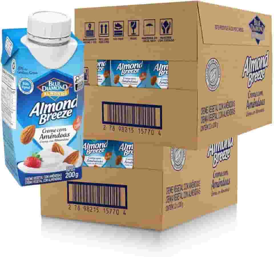Creme de Leite de Amêndoas Zero Lactose Almond Breeze 24x 200g