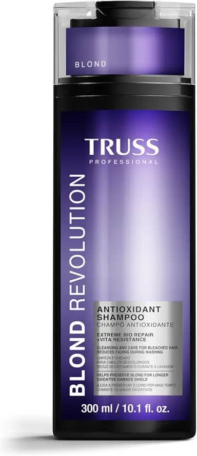 Truss Shampoo Antioxidante Blond Revolution | Proteção e Brilho para Cabelos Loiros | 300ml