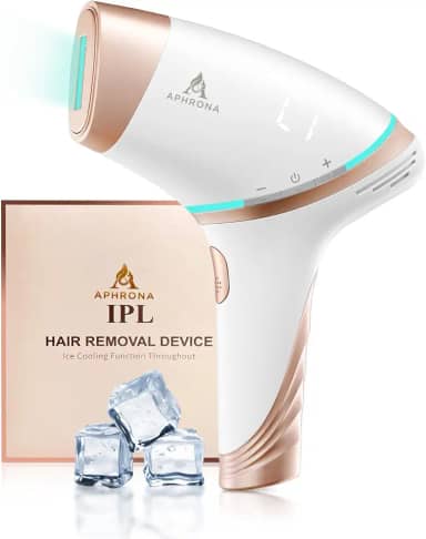Aphrona® Remoção permanente de pelos para dispositivo de beleza corporal e facial | Removedor de pelos seguro e eficaz | FDA Cleared