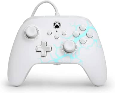 PowerA Advantage Wired Controller for Xbox Series X|S - Arctic Ice, gamepad, wired video game controller, gaming controller, USB-C, Works with Xbox One, Officially Licensed