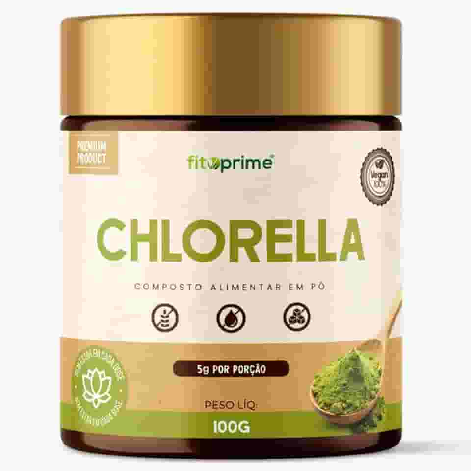 Chlorella 100% Pura em Pó 100g Fitoprime