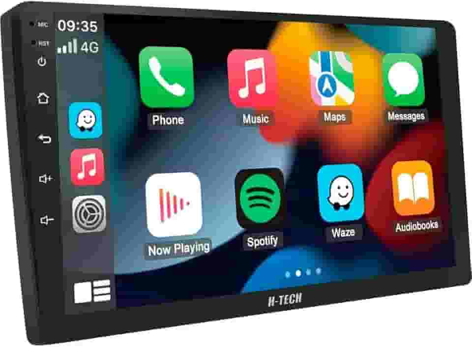 Central Multimidia 9pol QLED QuadCore 2GB 64GB Android Carplay Android Auto