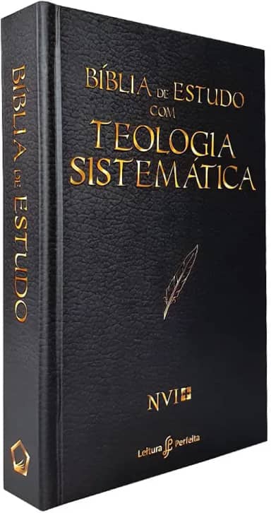 Bíblia de Estudo com Teologia Sistemática | NVI | Capa Dura Preta