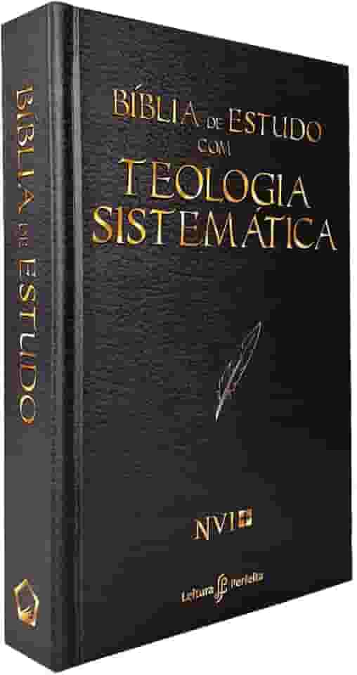 Bíblia de Estudo com Teologia Sistemática | NVI | Capa Dura Preta