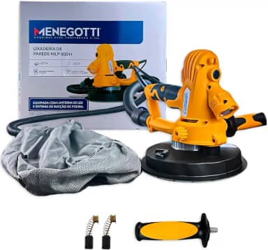 Menegotti Lixadeira de Parede Elétrica MLP800H 60Hz 800W Original Monofásico Profissional - 127V