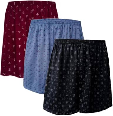 3 Cuecas De Dormir Samba Canção Plus Size