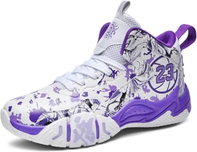 Tênis de basquete unissex com amortecimento de ar, calçados esportivos para jovens, antiderrapantes e duráveis, botas de basquete para treinamento