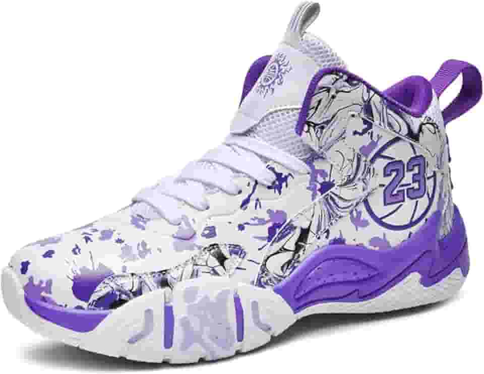 Tênis de basquete unissex com amortecimento de ar, calçados esportivos para jovens, antiderrapantes e duráveis, botas de basquete para treinamento