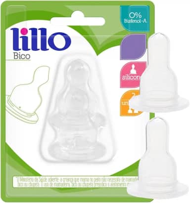 Bico Para Mamadeira Natuform Silicone, Lillo, Transparente