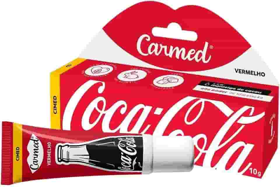 Hidratante Labial Carmed Coca Cola Vermelho 10g