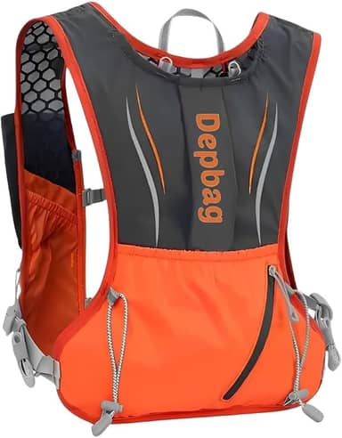 Mochila Ciclista Hidratação Corrida Trilha Running Impermeável Colete Apito Alça Ajustável