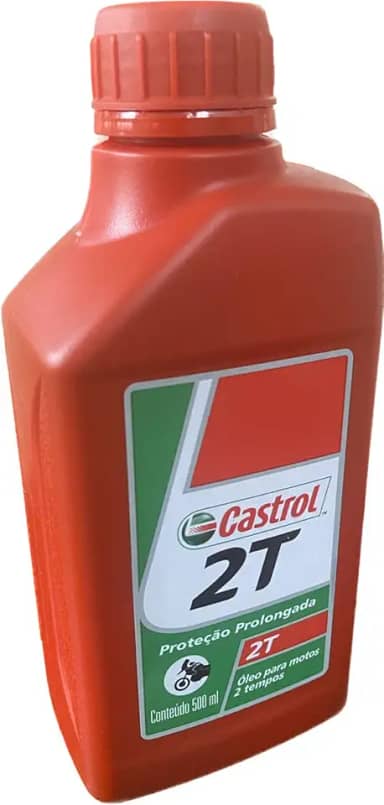 Oleo Castrol 500ml 2t Para Motores 2 Tempos Rosadeiras Motos (TUKA IMPORTS)