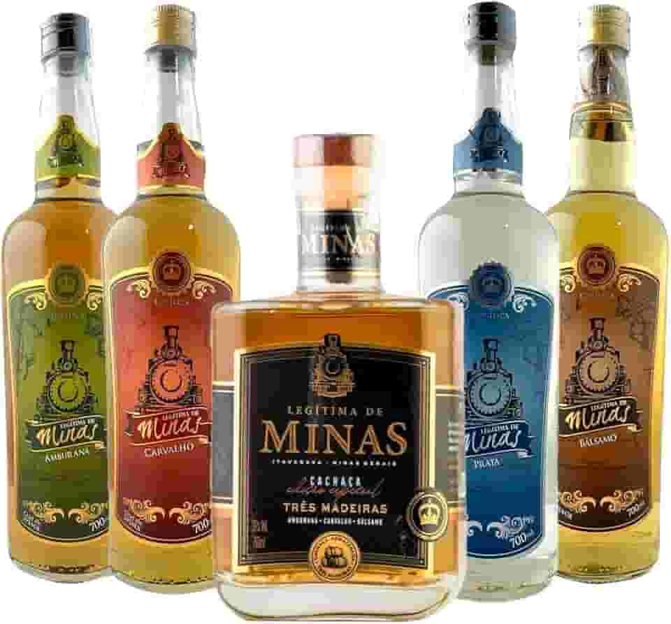 KIT CACHAÇA LEGÍTIMA DE MINAS C/ 5 UND 700ML