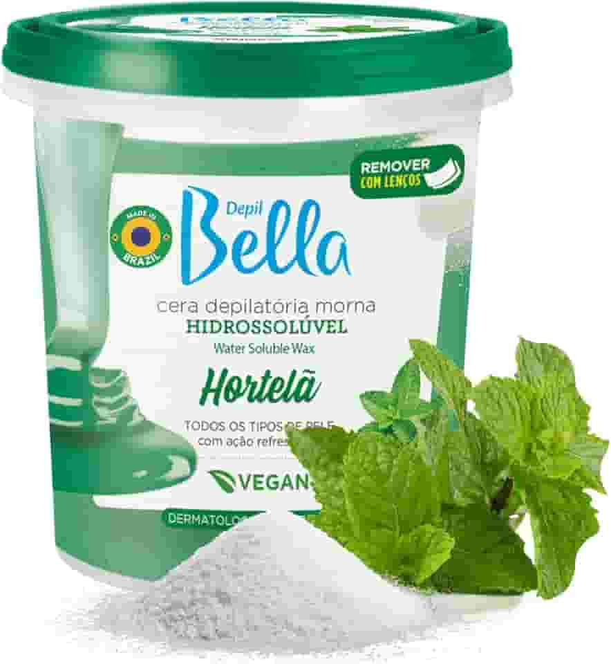 Depilbella Cera Hidro Hortelã 1300g, Depil Bella