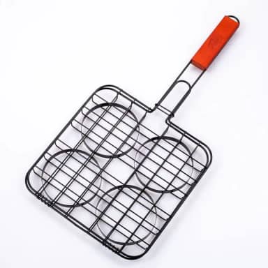 Grelha Inox para Hambúrguer - Prana