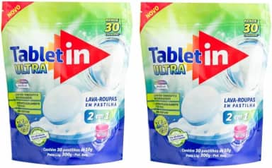 Tabletin Ultra Lava-Roupas em Pastilhas 2x1-2 Unidades