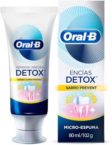 Oral-B Pasta de Dente Gengiva Detox Tartar Prevent Com Microespuma com Flúor 75 ml