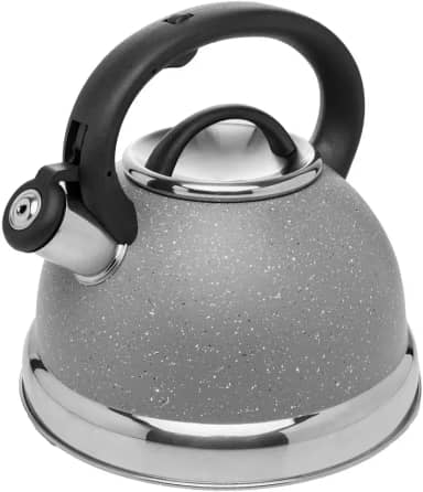 WOLFF - Chaleira de Indução com Apito 3L Granilite Cinza Alumínio
